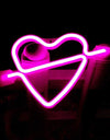 One Arrow Through The Heart Shape Latex Neon Lights