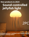 Jellyfish Mood Lamp LED Jellyfish Night Light Portable Jellyfish Lamp Jellyfish Decorations Smart Table Lamp For Bedside Desk