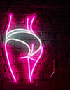 Acrylic Lady LED Neon Sign Lights Wall Hanging Bar Decor Artwork Night Light Neon Bulbs Lamp Bedroom Decoration Lighting