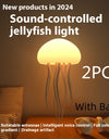 Jellyfish Mood Lamp LED Jellyfish Night Light Portable Jellyfish Lamp Jellyfish Decorations Smart Table Lamp For Bedside Desk