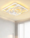 Household Light Luxury  Thin Suction Ceiling Fan Lamp Bedroom Living Room